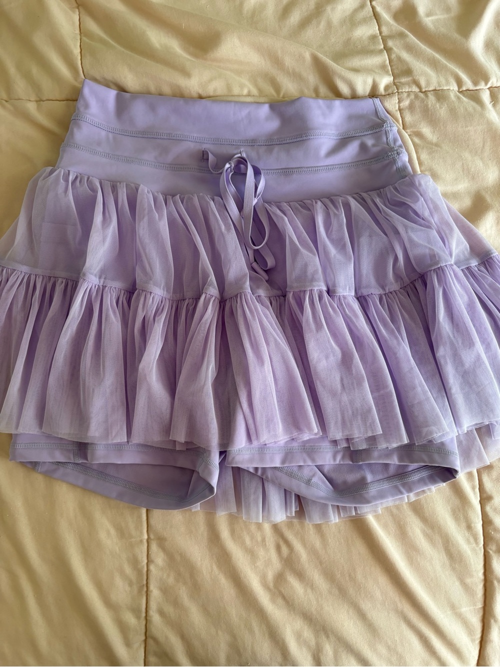POPFLEX Lavender Active Skort with Yellow Trim